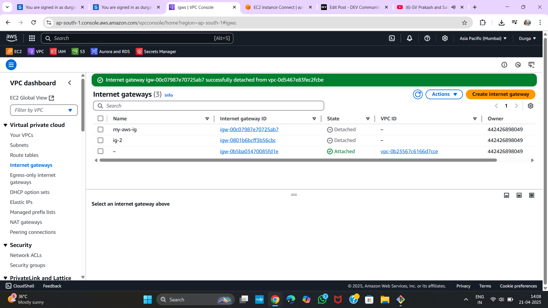 Clean Up Resources