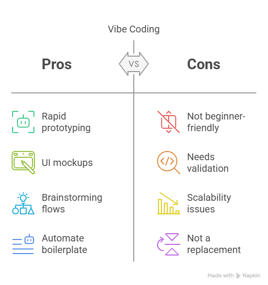 Pros and Cons of Vibe Coding
