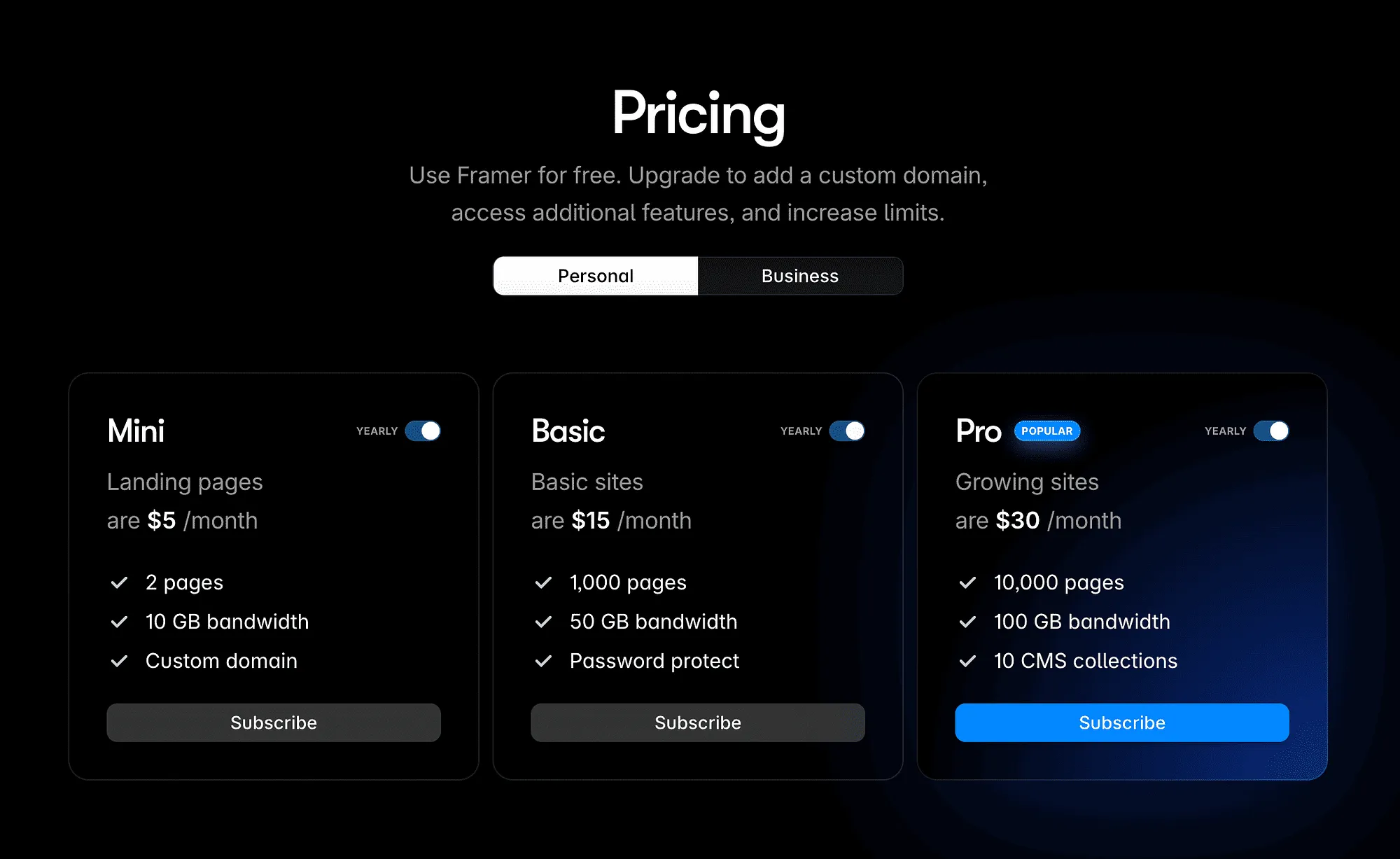 Source: Framer