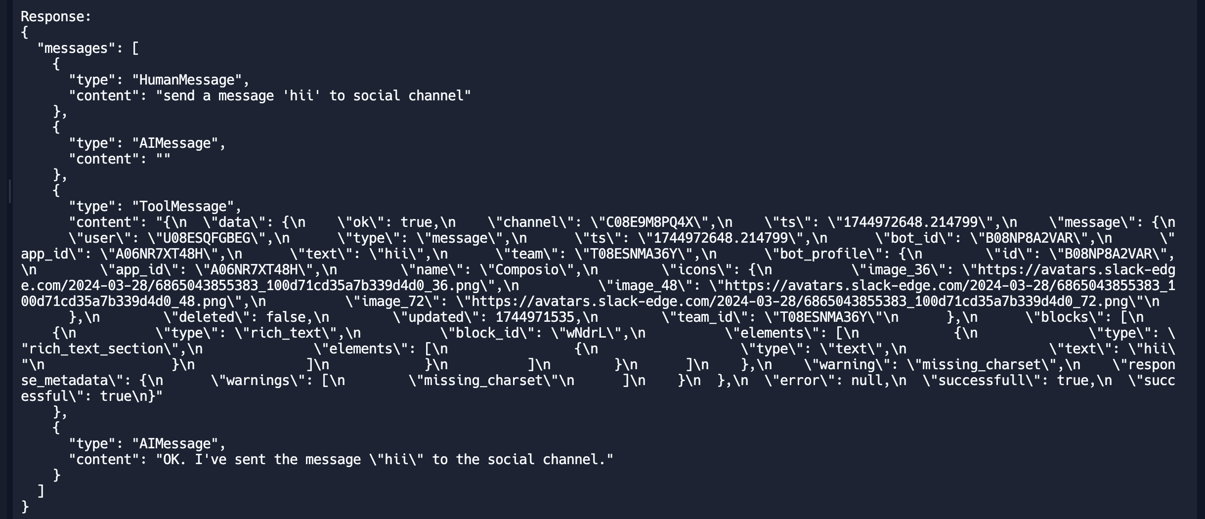 SSE Client Response