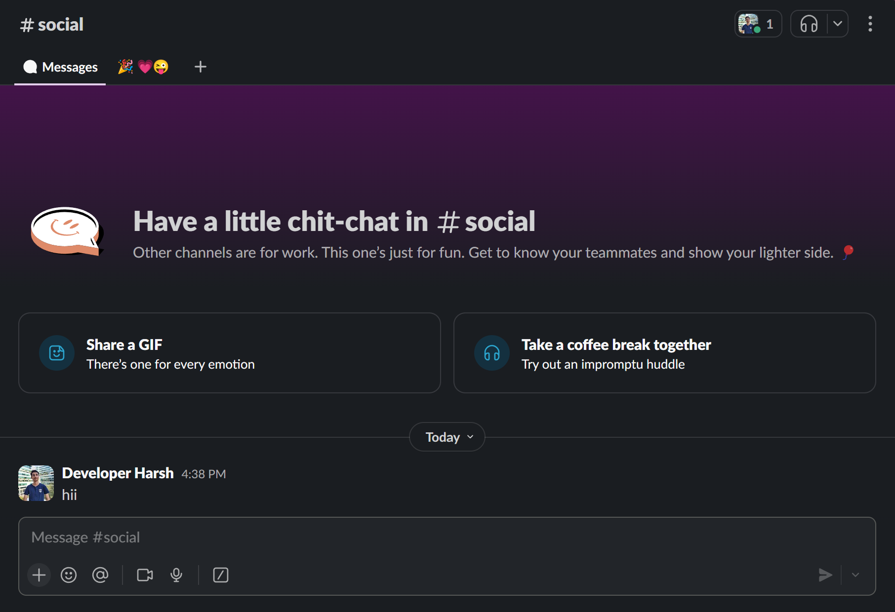 Social Channel Output
