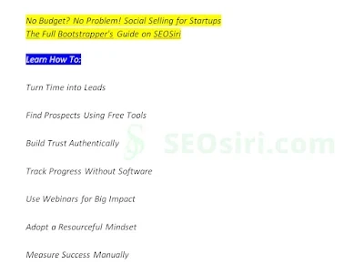 The Bootstrapper's Social Selling Blueprint: Build Pipeline & Relationships on Zero Budget