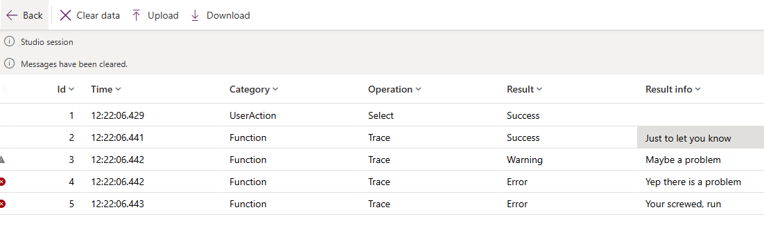 trace types