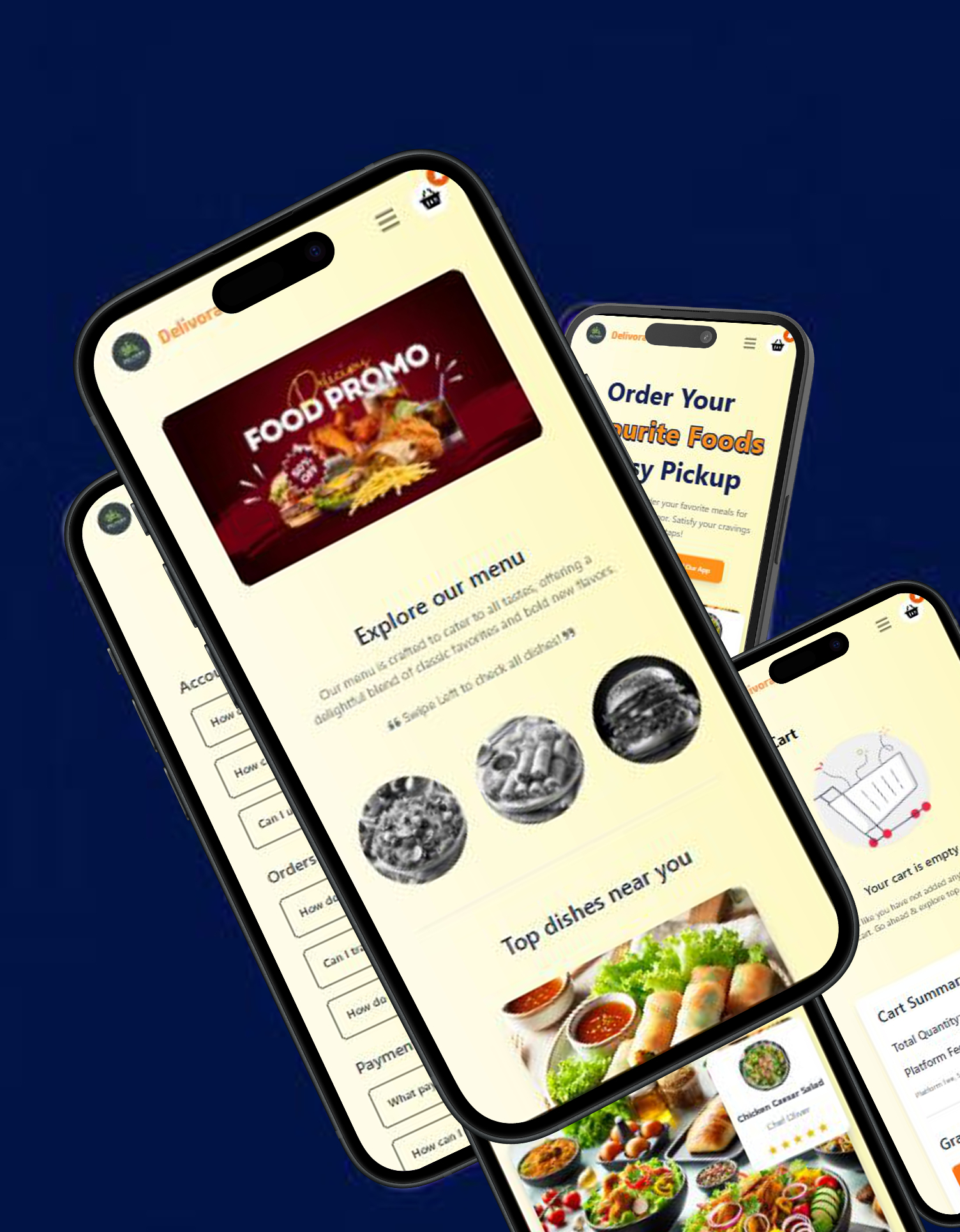 Delivora Mobile View