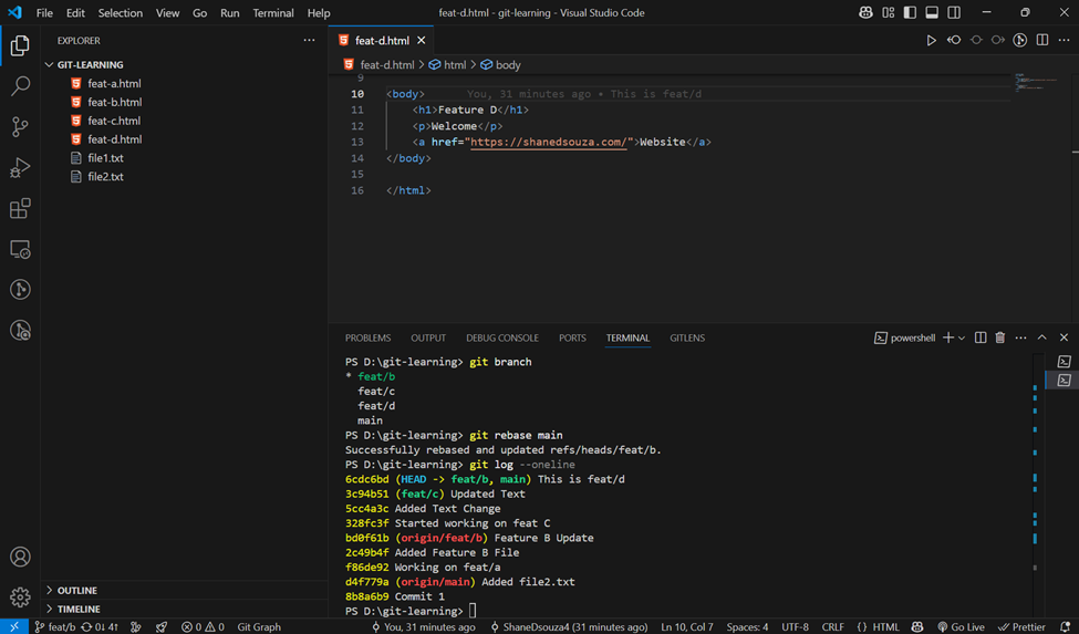 GitHub Flow with Squash