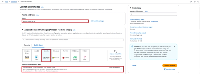 LEMP Stack (WEB STACK) Implementation in AWS