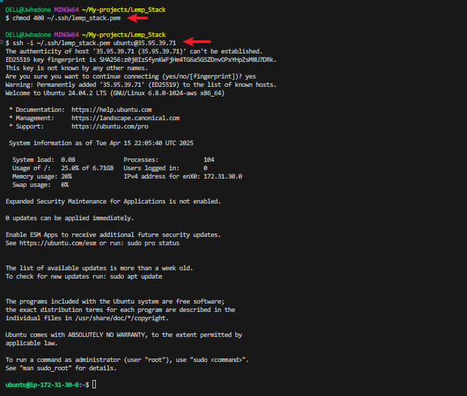 Connect to instance