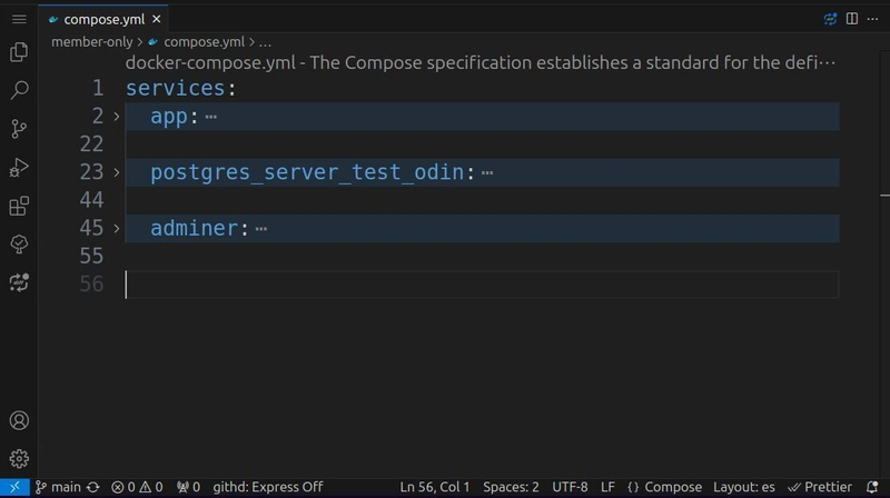 ¿Cómo ejecutar Node.js, PostgreSQL en contenedores dentro de un entorno de desarrollo?