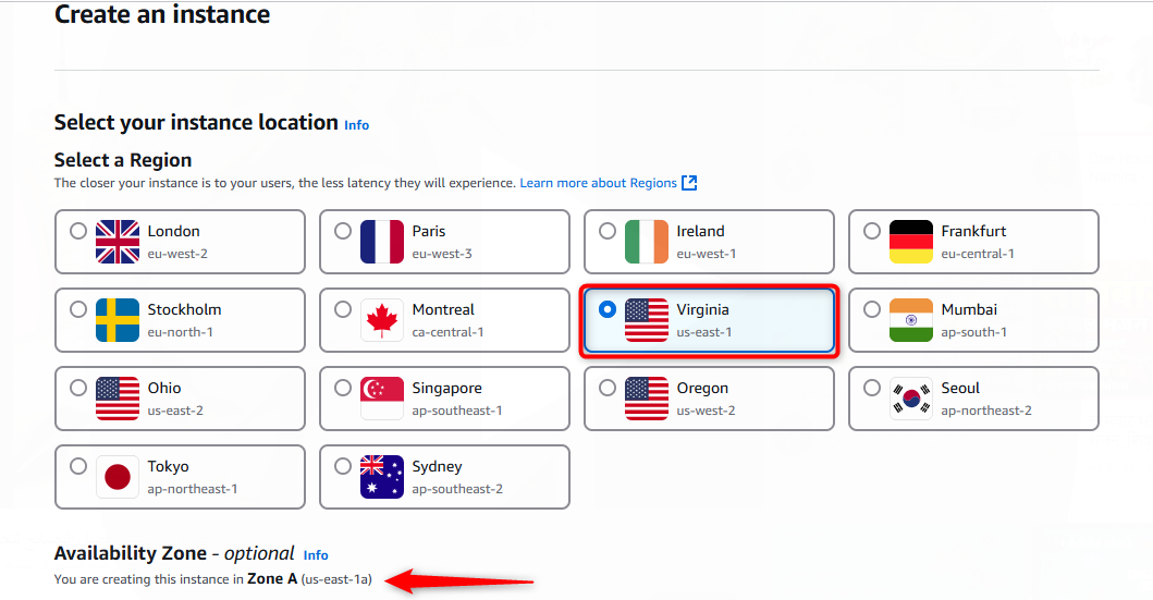 Select Region