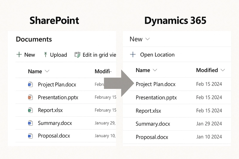 Sorting SharePoint Documents by Date in Dynamics 365 CRM — Why It Fails and How to Fix It