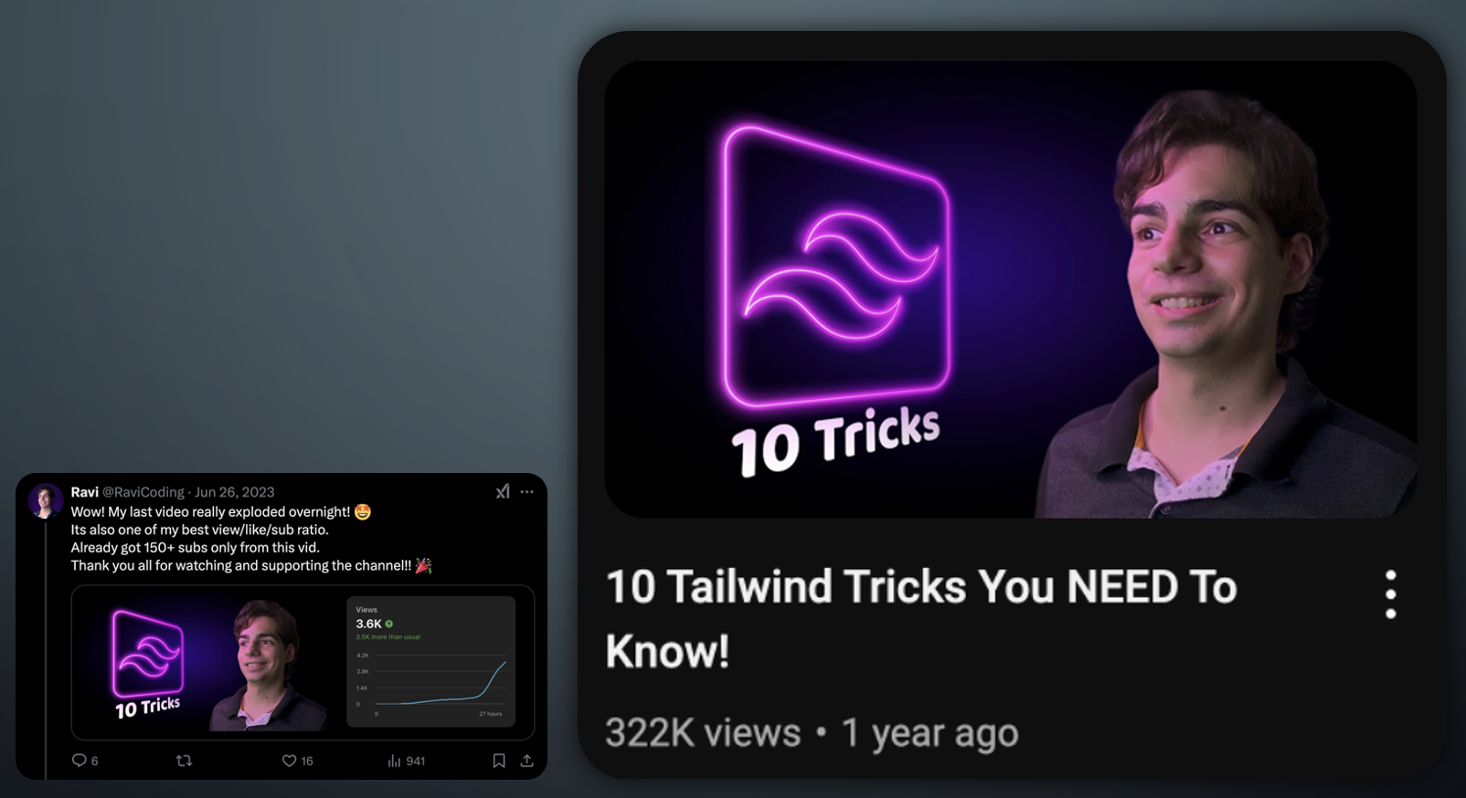 Image of the Tailwind Tricks Video