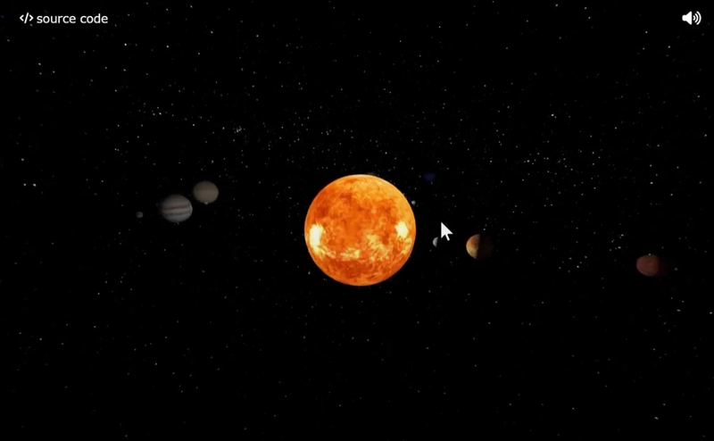 I built a 3d solar system using Three.js - check it out