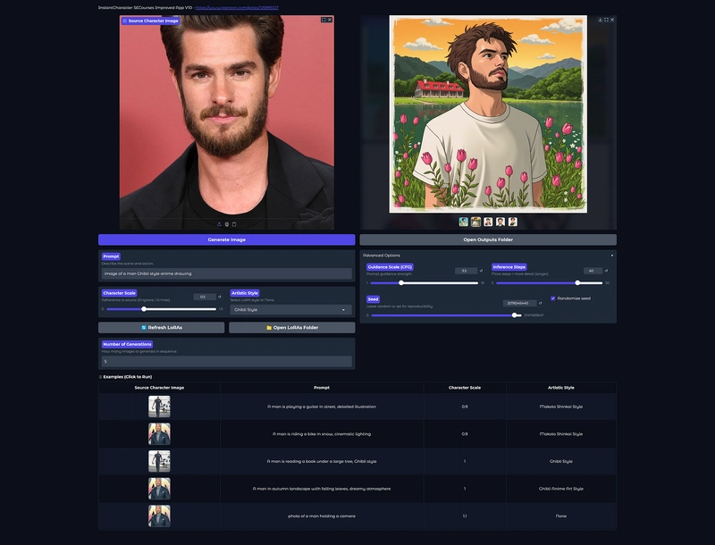 Tencent InstantCharacter 1-Click Installers for Windows, RunPod and Massed Compute, Supports RTX 5000 series as well