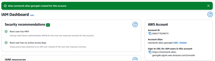 Account Alias Example