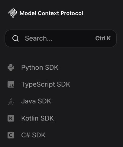 MCP server sdks