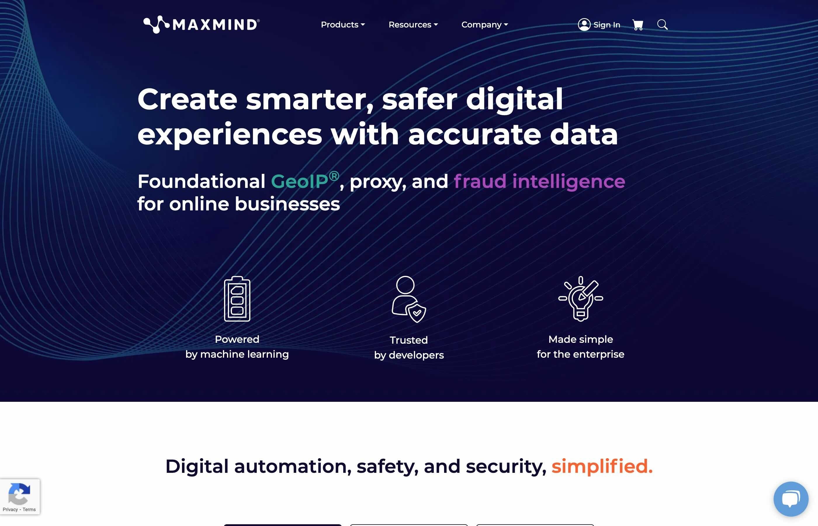 MaxMind screenshot