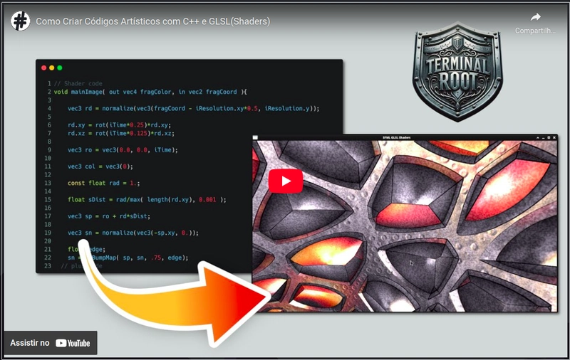 Como Criar Códigos Artísticos com C++ e GLSL(Shaders)