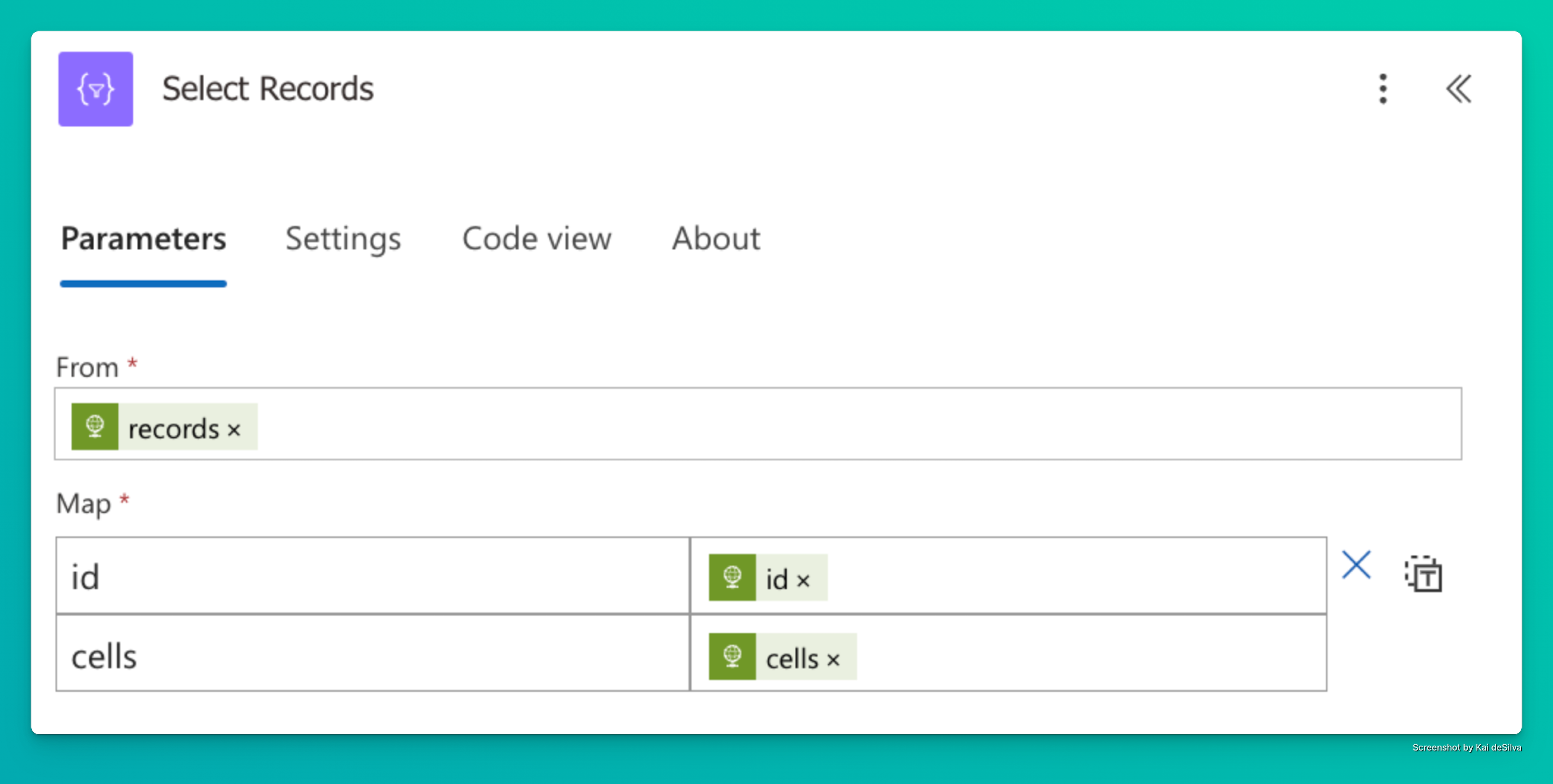 Power Automate Select Action