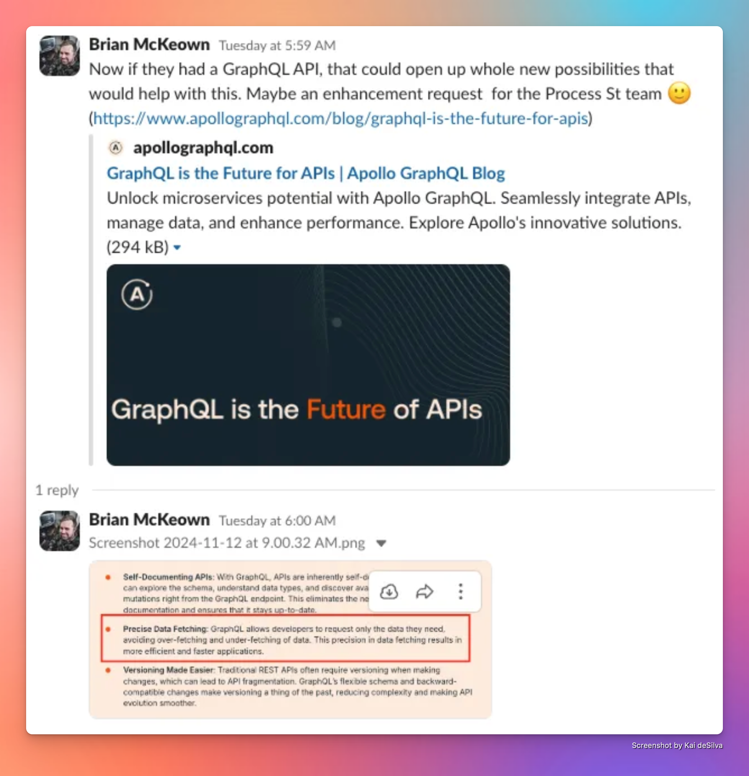 Screenshot From the Workflow Wizards Slack