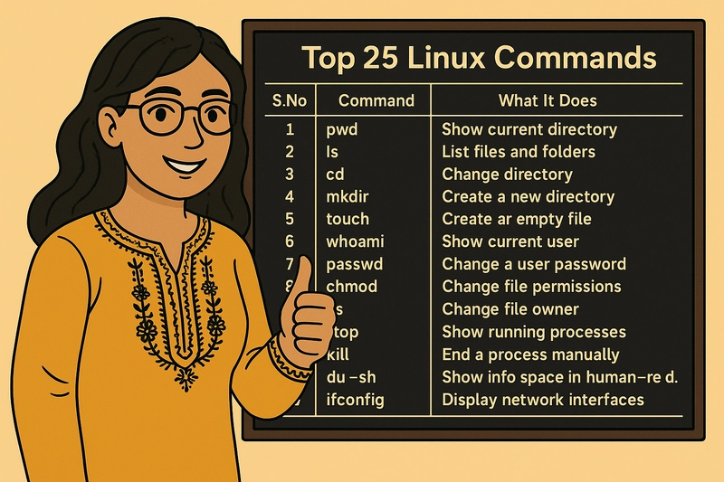 Top 25 Linux Commands You’ll Use Every Day (with examples)