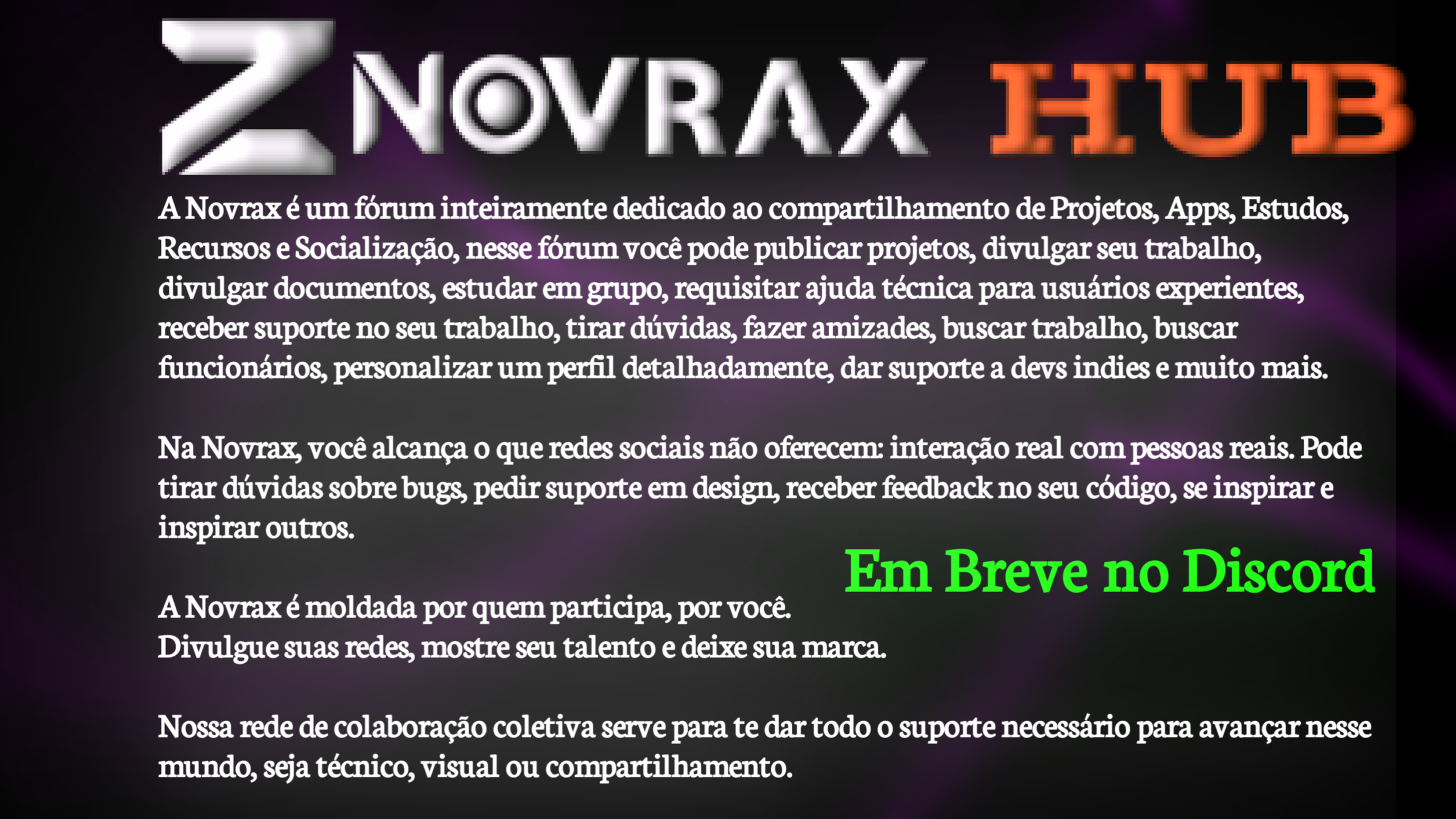 Anúncio: Novrax Hub