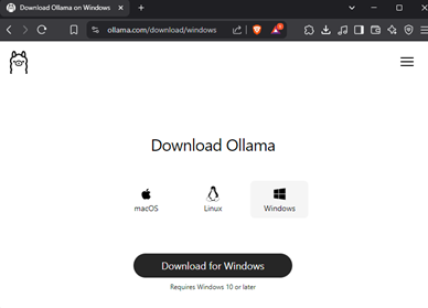https://ollama.com/download/windows