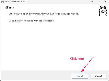 click the install button