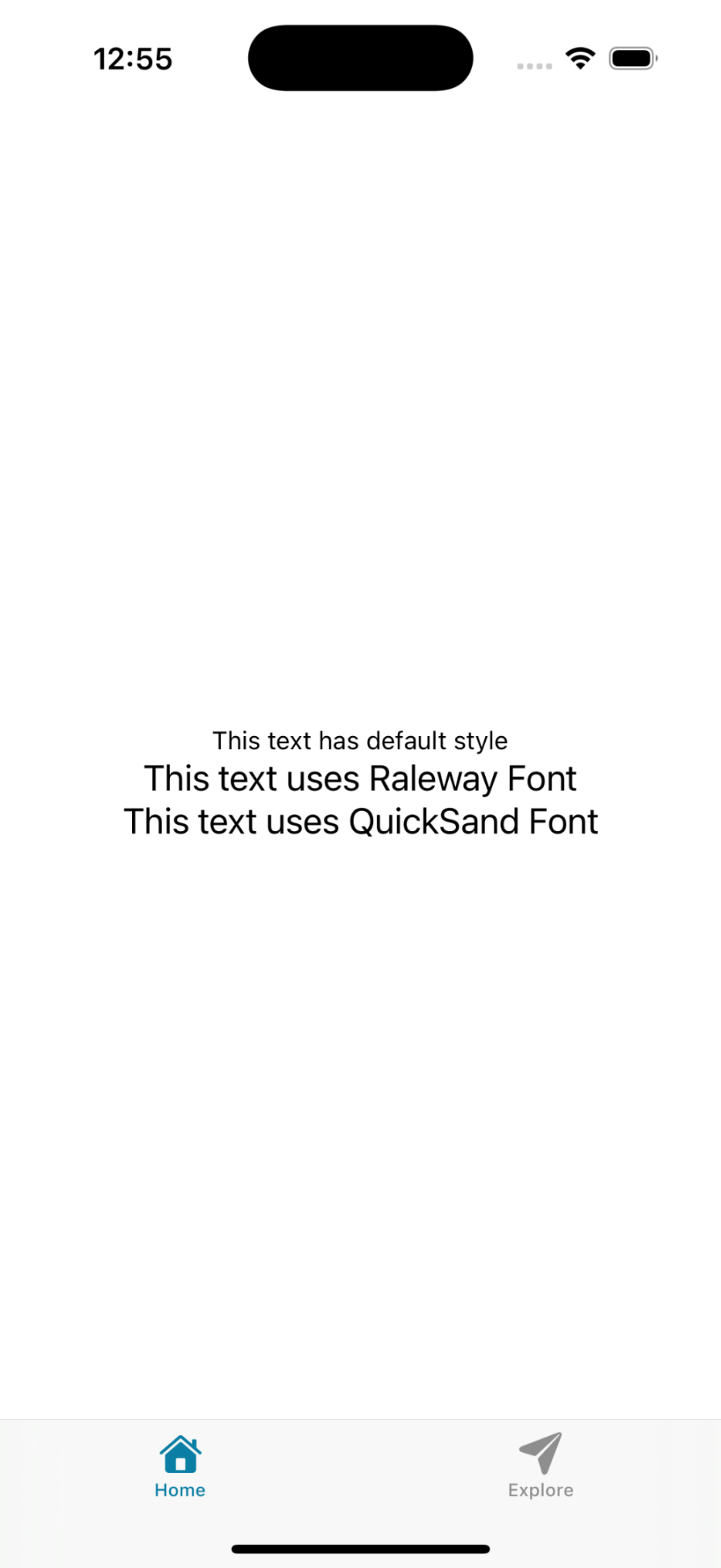 custom font integration in expo app