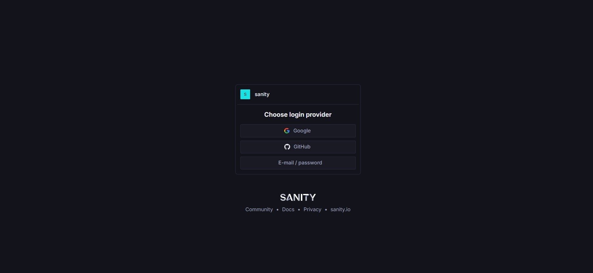 Sanity Success Page