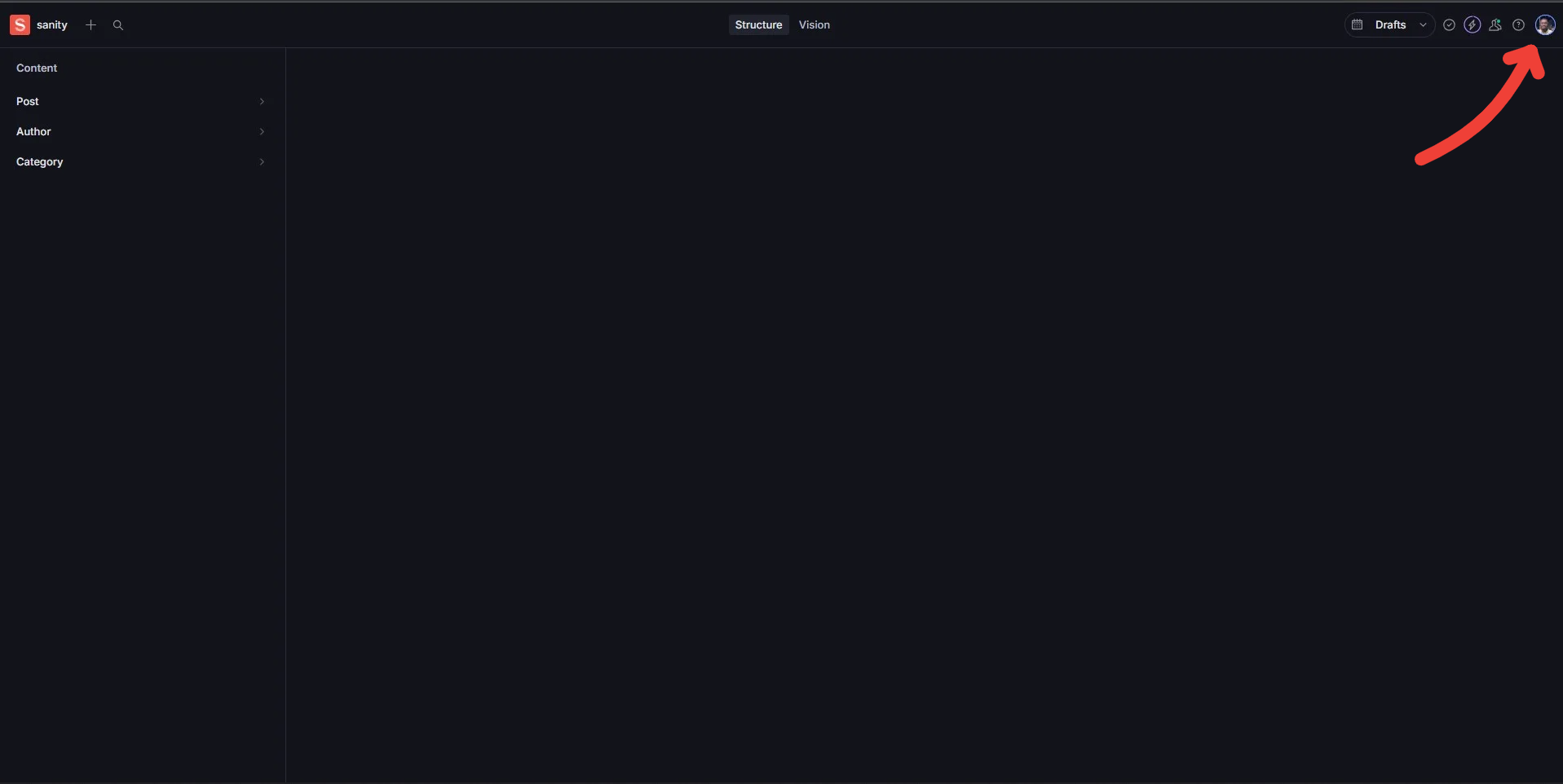Sanity profile Section