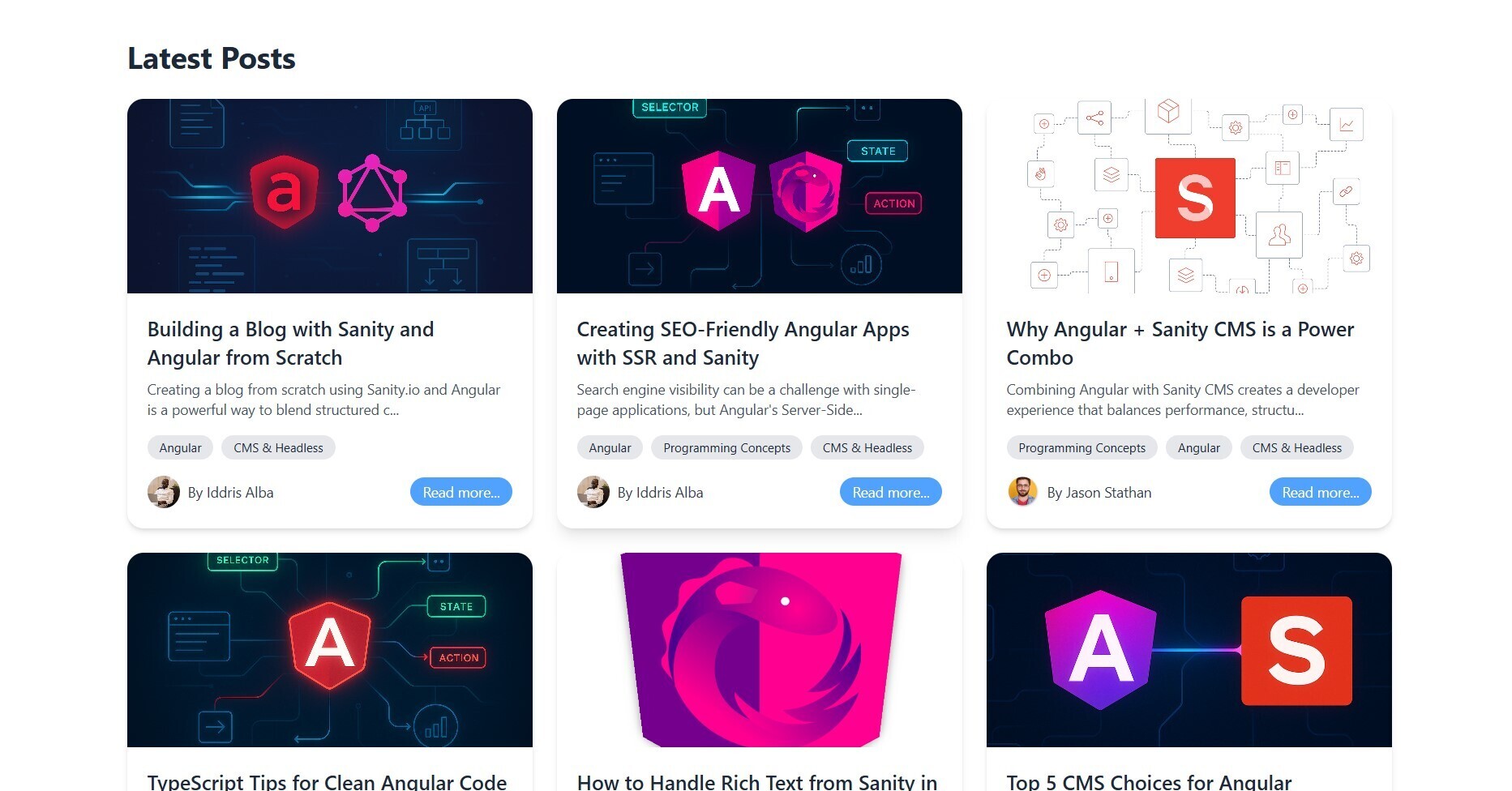 Sanity+Angular Integration