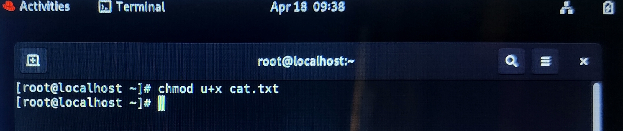 chmod user