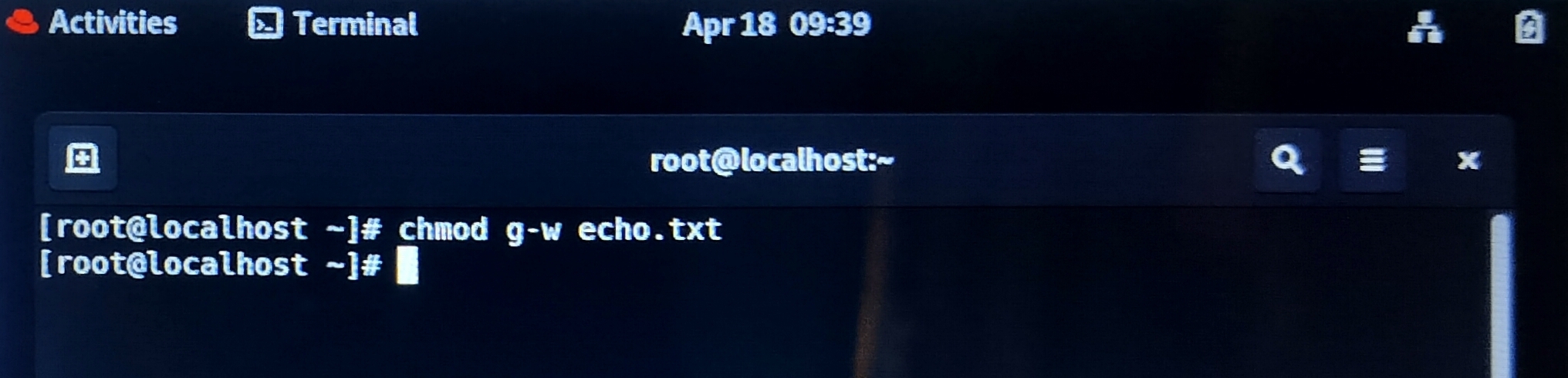 chmod group