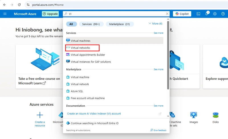 HOW TO CREATE AN AZURE VIRTUAL NETWORKS