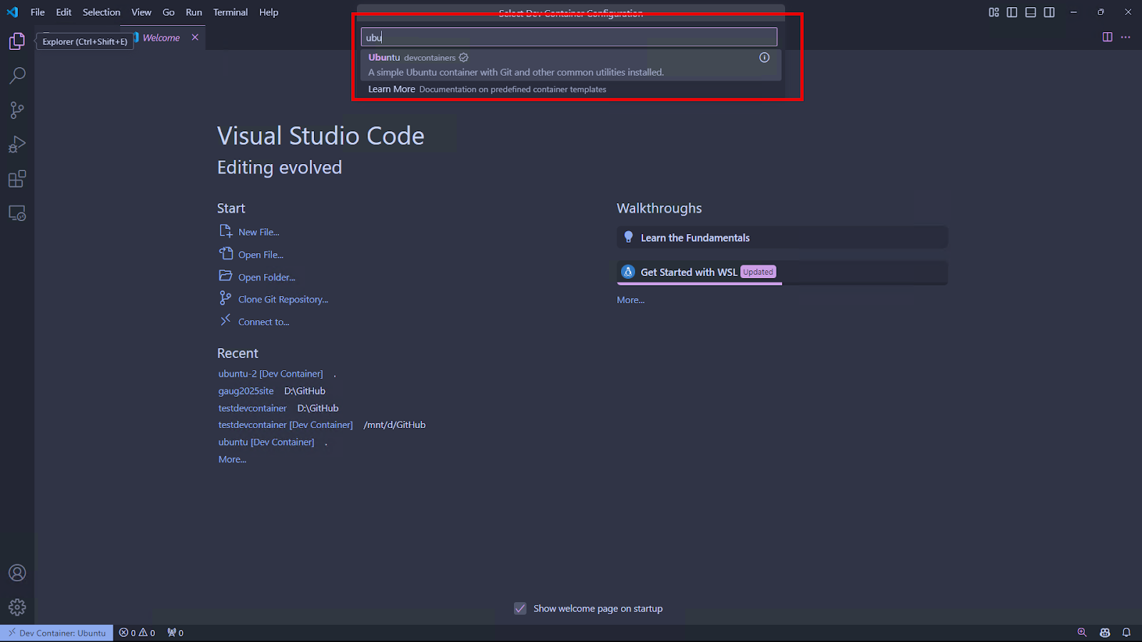 Dev Container Setup for Hugo