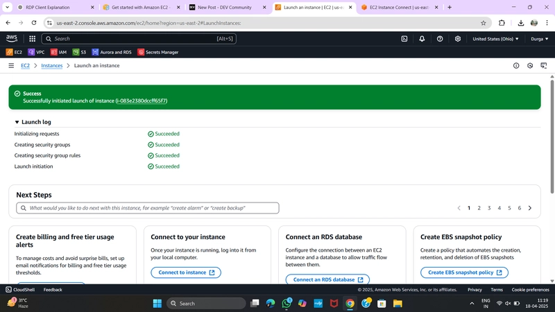 Launch and Configure an EC2 Instance( Step-by-Step EC2 Setup + SSH Connection (Windows)