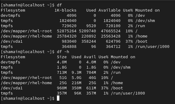 Disk Usage and Storage Monitoring in Red Hat Linux