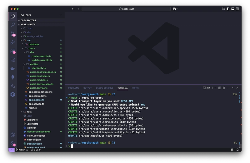 NestJS: Construindo o Módulo de Usuário — Parte 1: Salvando no banco