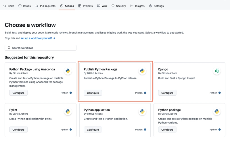 Publishing a LitePolis package to PyPI using Github Actions