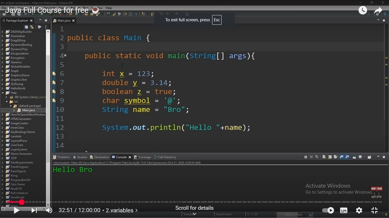 learned basics of Java today, variables , expressions ,and basic programs
