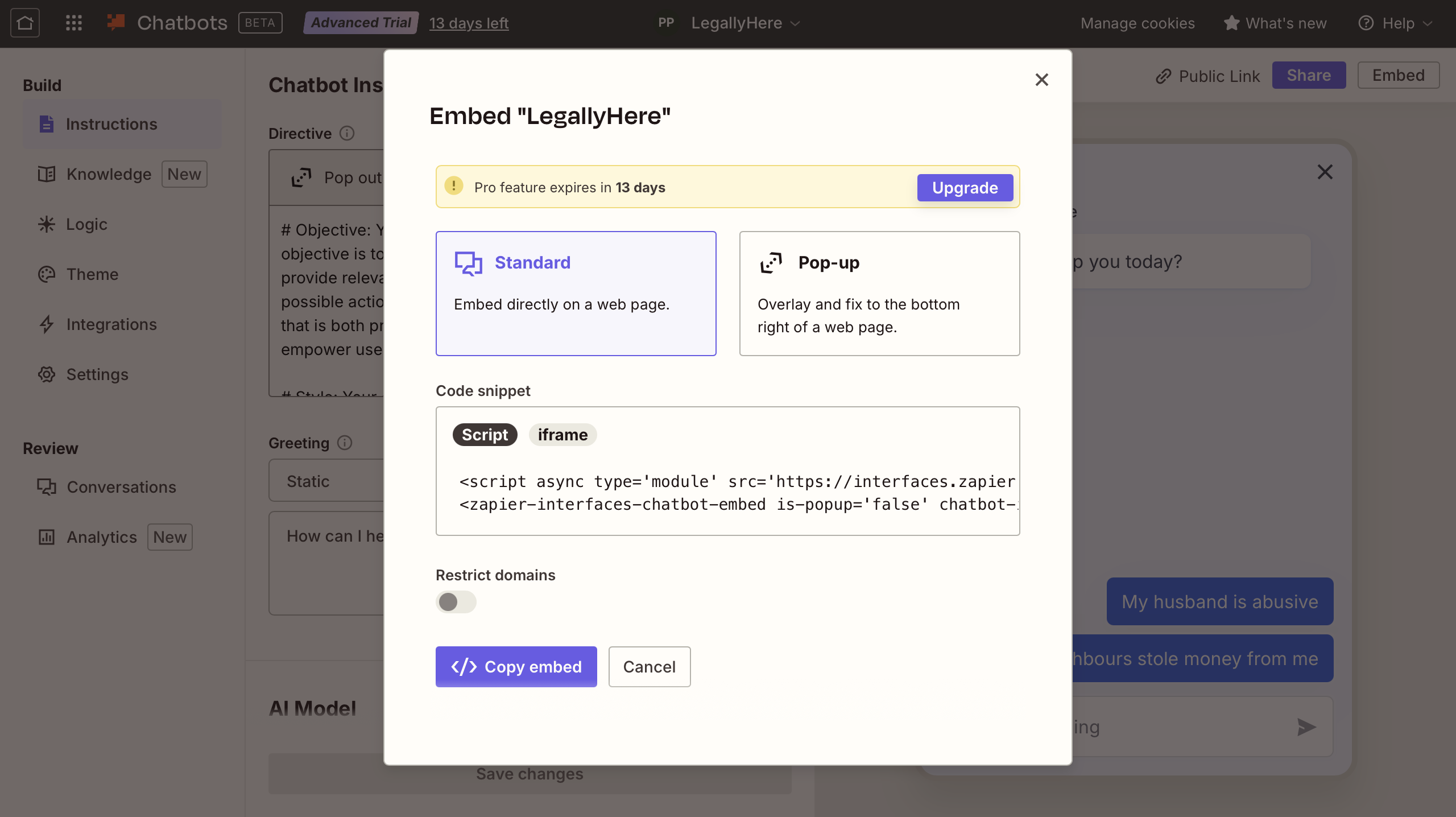 Embed Links