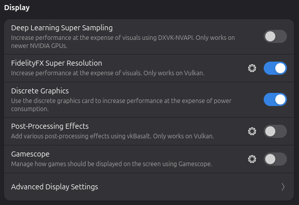 Setup Display