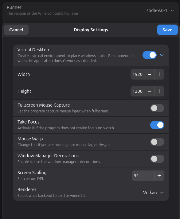 Setup Advanced Display Settings