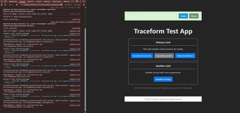 Traceform: Instantly See Where Your React Components Render