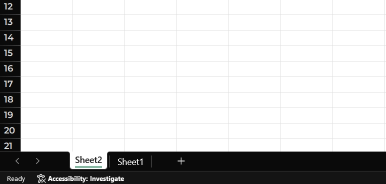 Sheet2 has been created