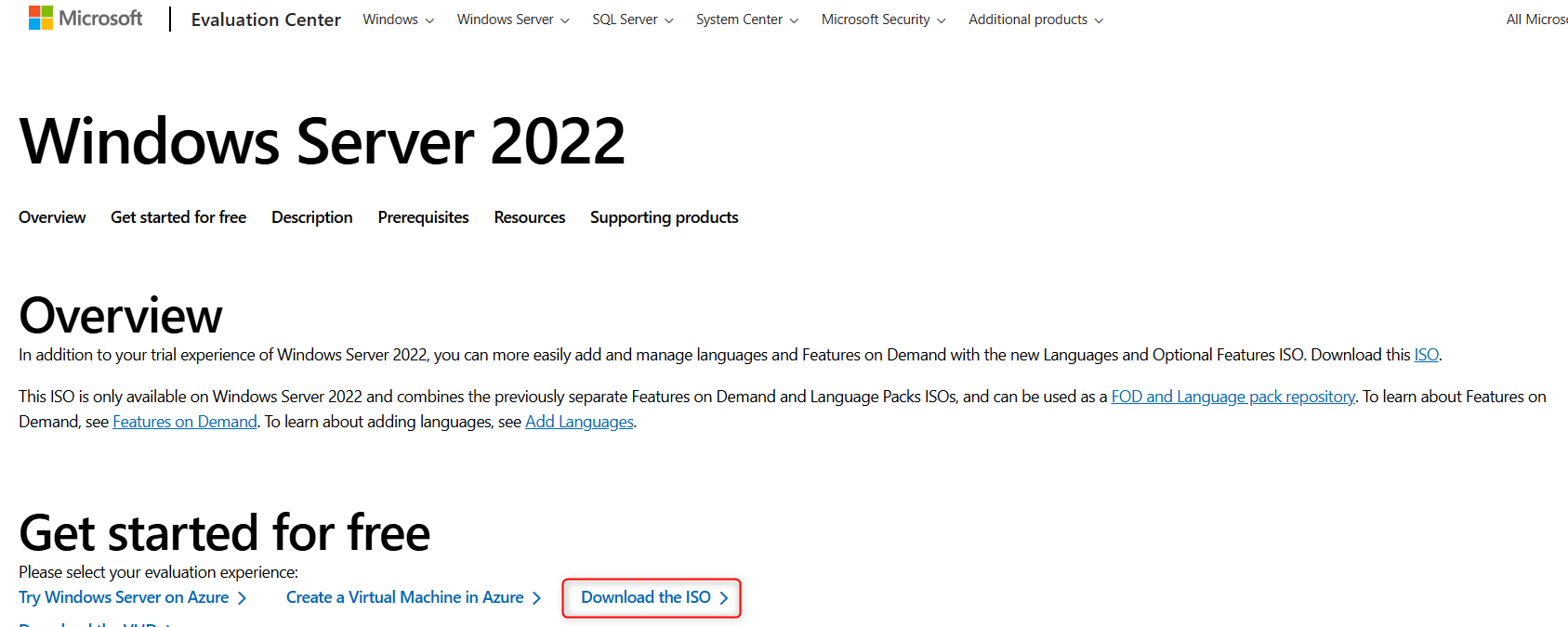 click on download the ISO