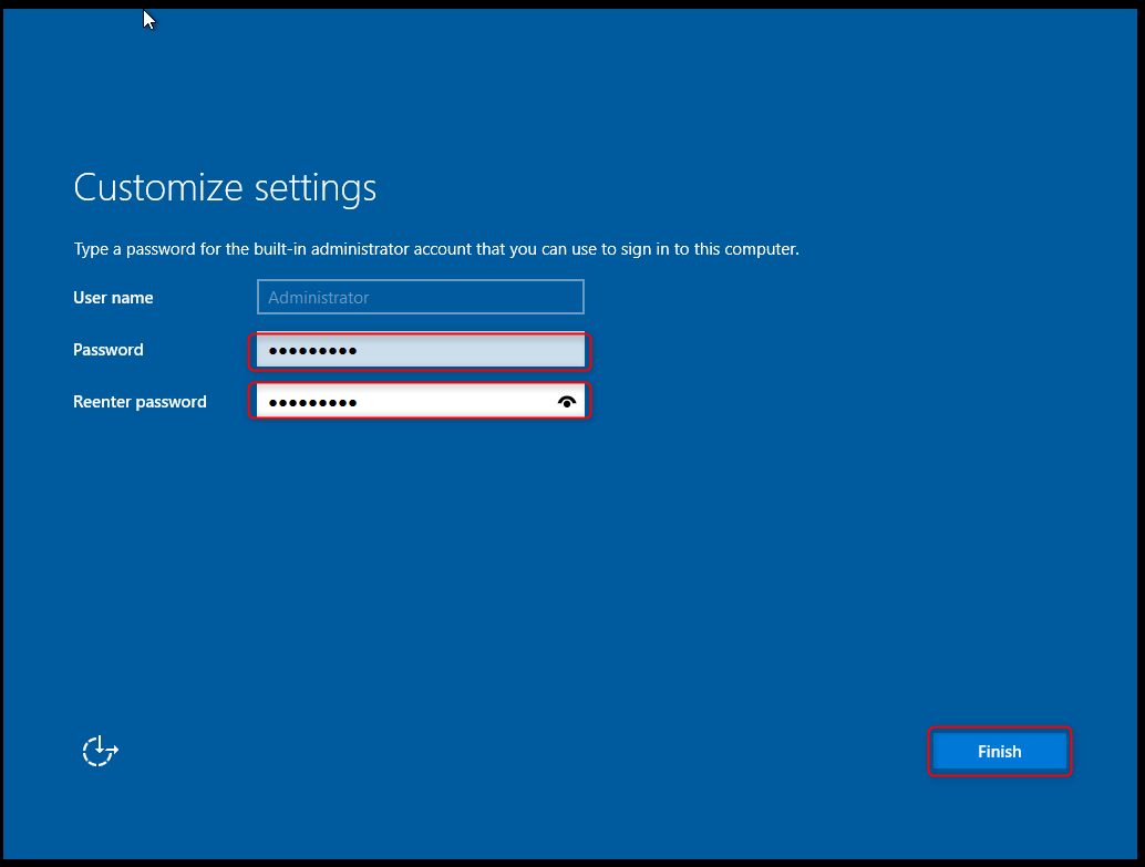 create password