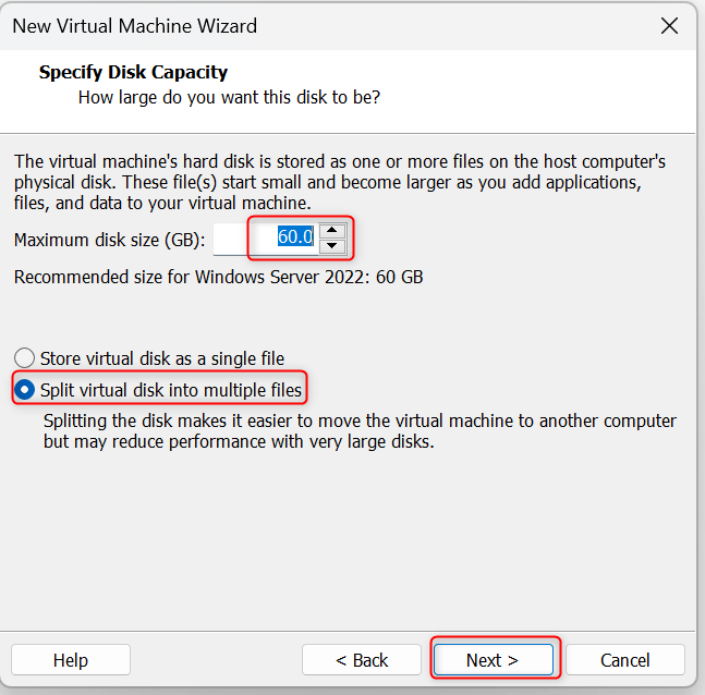 choose the disc size