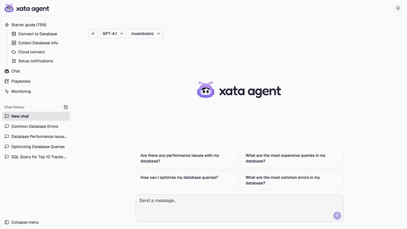 Xata Agent v0.2.0: Powered-up chat, custom playbooks, GCP support & more