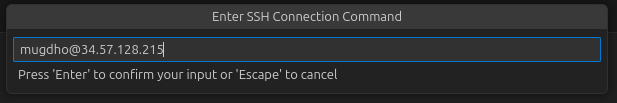 ssh address
